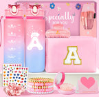 Personalised Graduation Gifts - Birthday Gifts for 4 5 6 7 8 9 10 11 12 Year Old Teenage Girls, Initial Teenage Girl Gifts - Preppy Stuff Cosmetic Bags Womens Stocking Filler Gifts (Pink M)