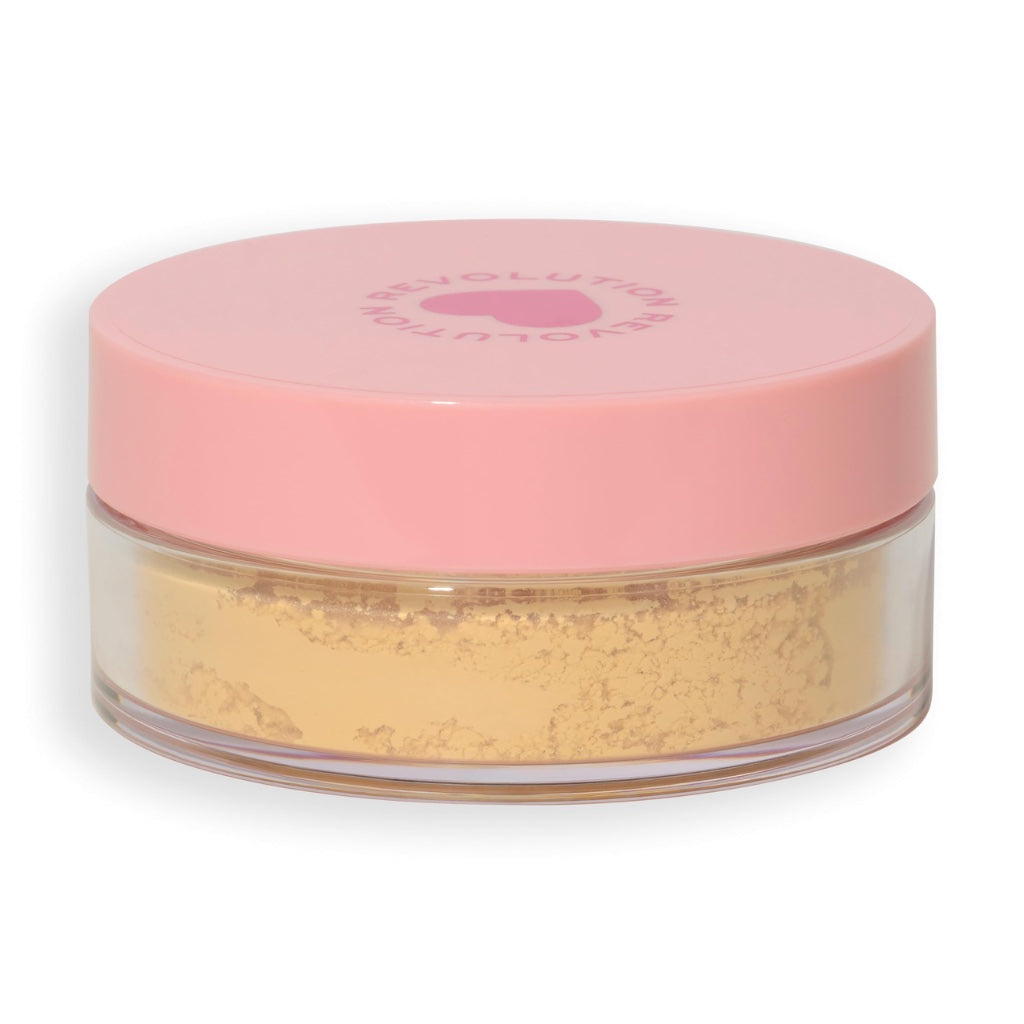 I Heart Revolution Loose Baking Powder, Vitamin Infused with Skin-Loving Ingredients for a Soft, Airbrushed Finish, Vegan & Cruelty-Free, 30g, Coconut