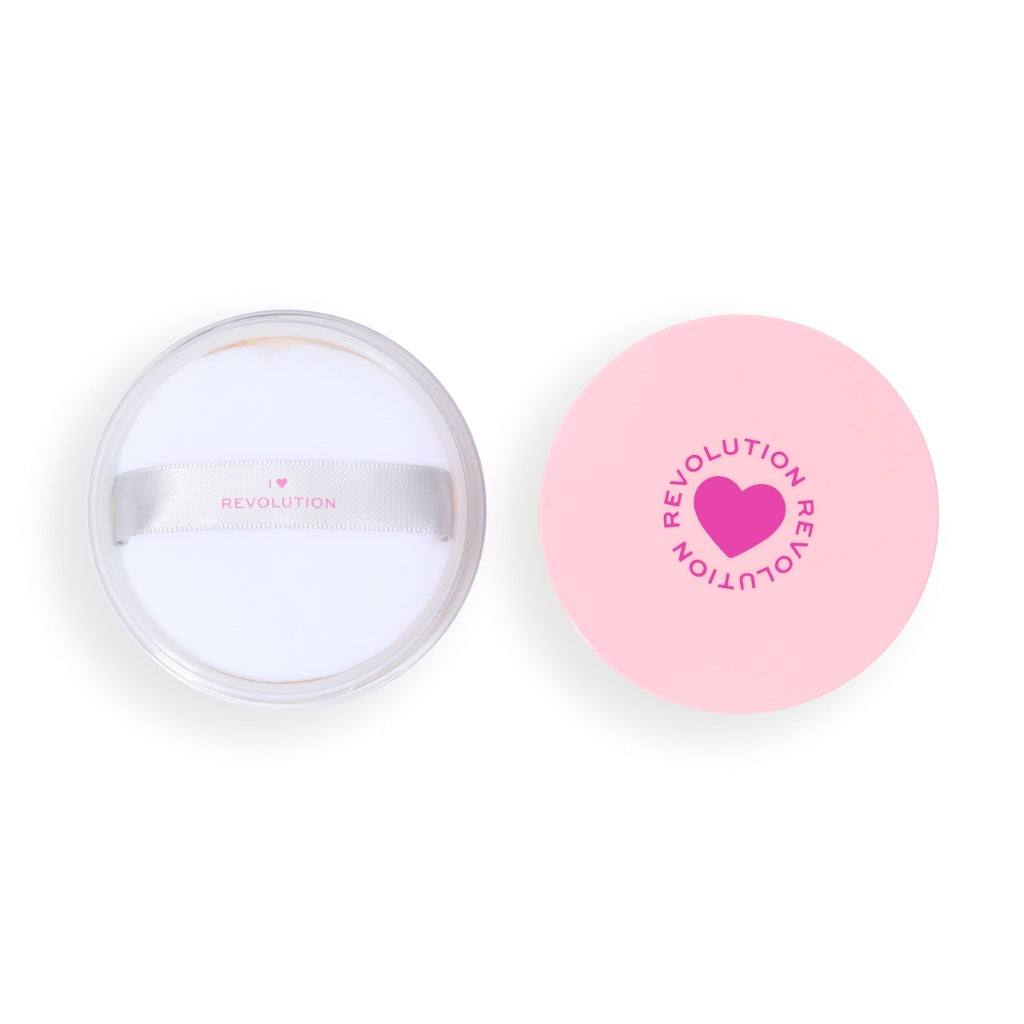 I Heart Revolution Loose Baking Powder, Vitamin Infused with Skin-Loving Ingredients for a Soft, Airbrushed Finish, Vegan & Cruelty-Free, 30g, Coconut