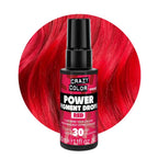 Crazy Color Red Power Pigments 30 Uses | Ultra Concentrated Pigments, Custom Toner & Semi-Permanent Dye from Home | Vegan Formula | No Bleach or Ammonia | 30ml