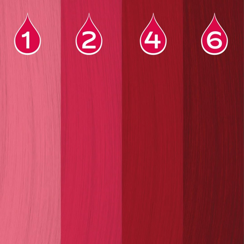 Crazy Color Red Power Pigments 30 Uses | Ultra Concentrated Pigments, Custom Toner & Semi-Permanent Dye from Home | Vegan Formula | No Bleach or Ammonia | 30ml