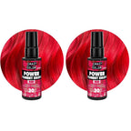 Crazy Color Red Power Pigments 30 Uses | Ultra Concentrated Pigments, Custom Toner & Semi-Permanent Dye from Home | Vegan Formula | No Bleach or Ammonia | 30ml