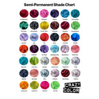 Crazy Color Vibrant Blue Jade Semi-Permanent Hair Dye. Highly Pigmented Teal Aquamarine Conditioning & Oil Nourishing Vegan Formula | No Bleach or Ammonia | 100ml