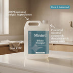Miniml Eco White Vinegar Cleaning - All Natural Multi-Surface & Multi-Purpose Cleaner, Limescale Remover, Laundry Softener & More - 100% Vegan & Cruelty Free (5L (Pack of 1)