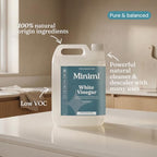 Miniml Eco White Vinegar Cleaning - All Natural Multi-Surface & Multi-Purpose Cleaner, Limescale Remover, Laundry Softener & More - 100% Vegan & Cruelty Free (5L (Pack of 1)