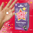 Natures Aid Super Stars Immune Support for Kids 150ml - Blackcurrant Flavour - Vitamin C D3 Zinc - Vegan, Sugar-Free, Gluten-Free - Non-GMO - Daily Immune Support Liquid Supplement