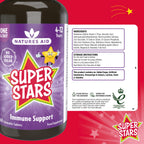 Natures Aid Super Stars Immune Support for Kids 150ml - Blackcurrant Flavour - Vitamin C D3 Zinc - Vegan, Sugar-Free, Gluten-Free - Non-GMO - Daily Immune Support Liquid Supplement