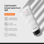 Minimalist Sunscreen SPF 50 Lightweight, No White Cast, Broad Spectrum PA ++++, Acne Safe| For Men & Women, 50 g (Pack of 1) - Damaged Box
