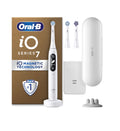 Oral-B iO7 Electric Toothbrushes For Adults, App Connected Handle, 3 Toothbrush Heads, Travel Case & Toothbrush Head Holder, 5 Modes with Teeth Whitening, Black