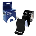ORRY Kinesiology Tape - Joint Support & Muscle Pain Relief - Latex-Free, Water-Resistant, Elastic Cotton Pre-Cut Roll, 20 Strips (Black)