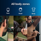Philips Series 7000 All-in-one Trimmer, 15-in-1 Multigroom for face, Head and Body, One Tool - Ultimate Precision, 26 Length Settings (0.5-20 mm) (Model MG7950/15) - Damaged Box