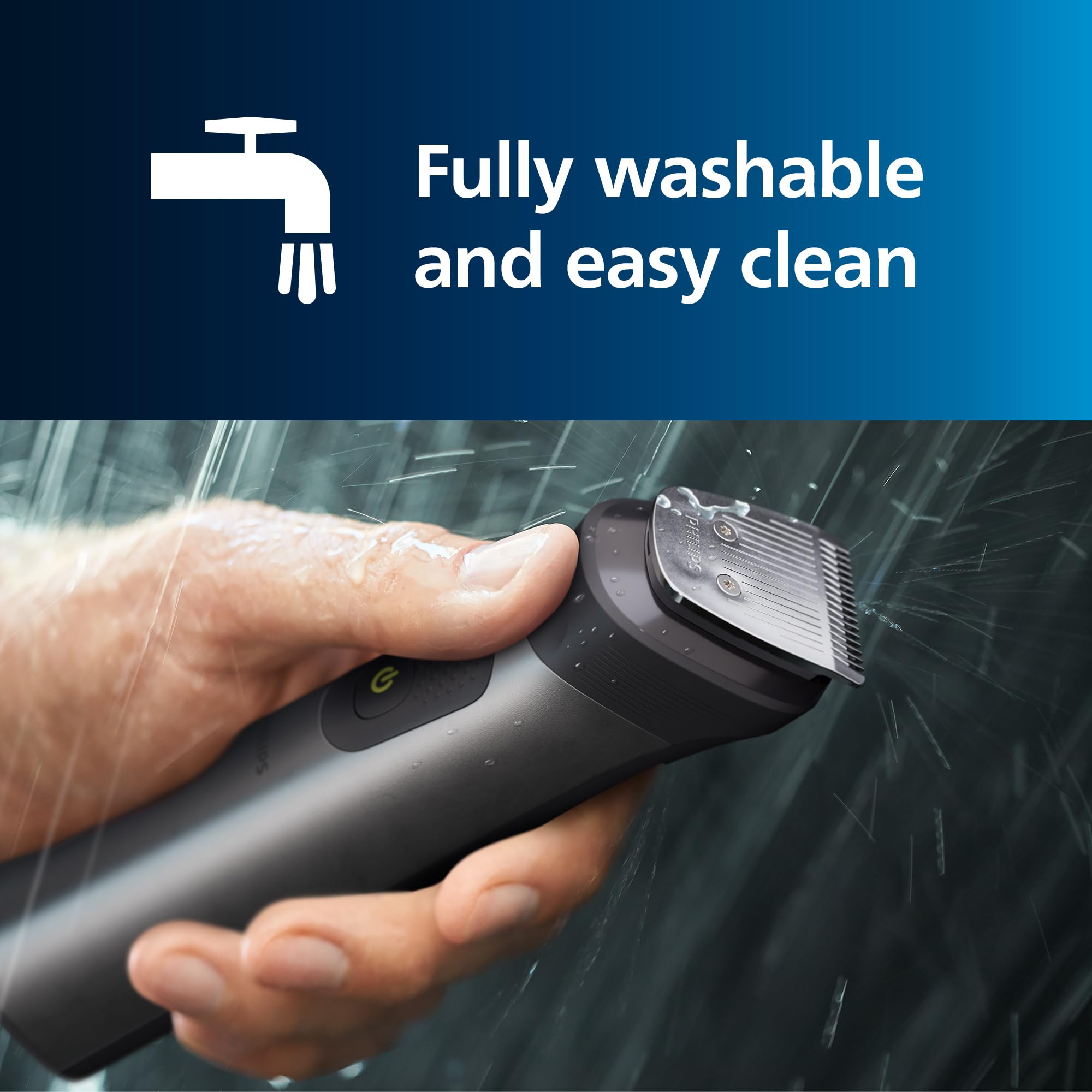 Philips Series 7000 All-in-one Trimmer, 15-in-1 Multigroom for face, Head and Body, One Tool - Ultimate Precision, 26 Length Settings (0.5-20 mm) (Model MG7950/15) - Damaged Box