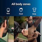 Philips Series 7000 All-in-one Trimmer, 15-in-1 Multigroom for face, Head and Body, One Tool - Ultimate Precision, 26 Length Settings (0.5-20 mm) (Model MG7950/15) - Damaged Box
