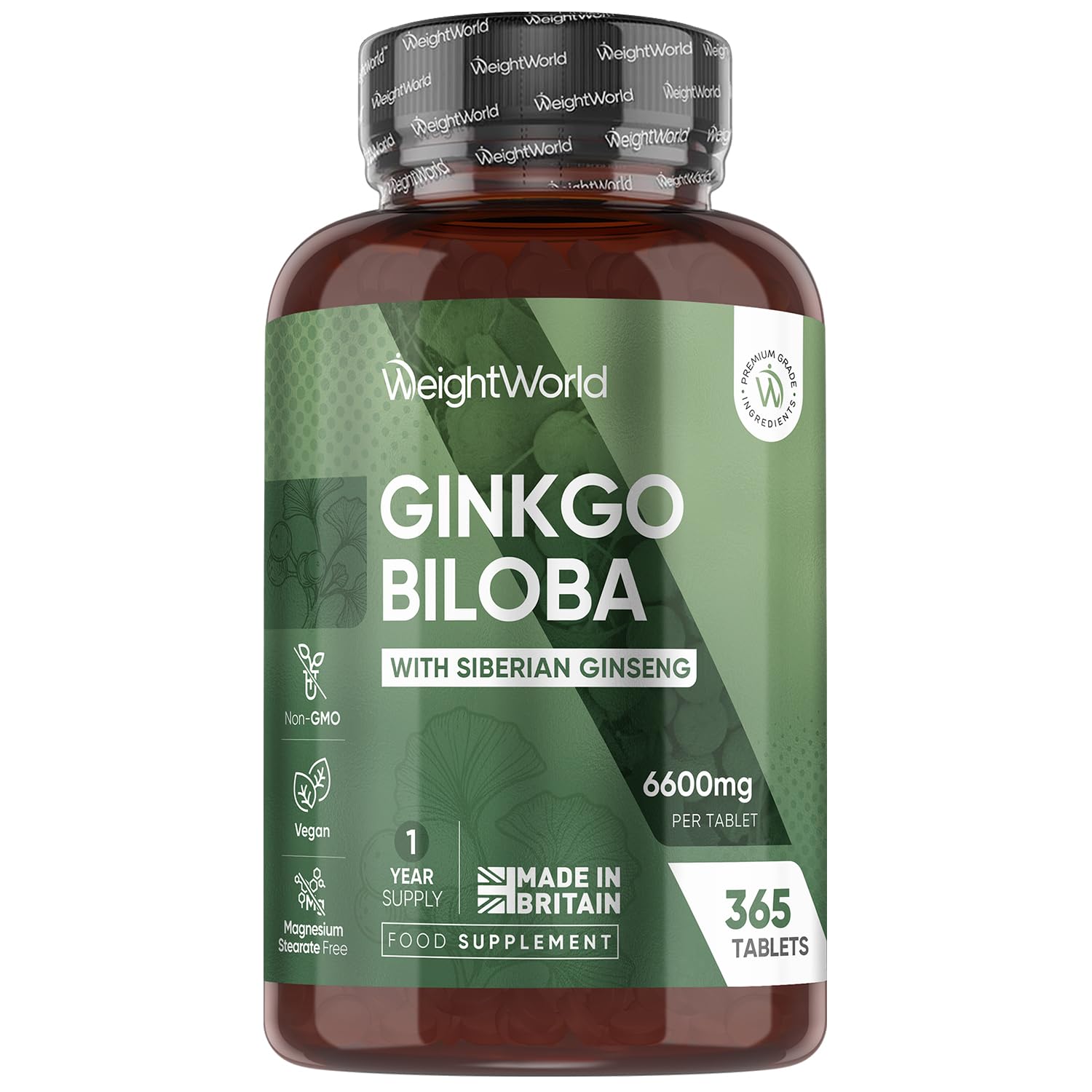 A.Vogel Ginkgo Biloba Tablets | Food Supplement | Extract from Fresh Ginkgo biloba Leaves | Suitable for Vegetarians | 30 Days Supply | 120 Tablets - BBE 02/2029