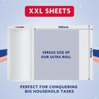 by Amazon Multipurpose Kitchen Roll, 3-Ply, XXL Household Towel, 12 Rolls (Pack of 1), 100 Sheets per Roll, FSC Certified - Damaged Box