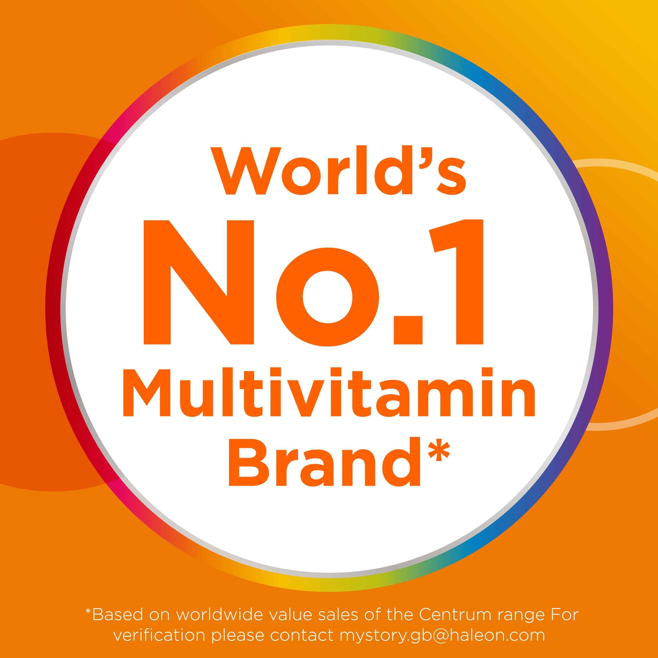 Centrum MultiGummies Immunity Support, Gummy Multivitamins for Adults, Orange Natural Fruit Flavouring, Includes Essential Nutrients Including Vitamins D, A, C & zinc, 60 ct