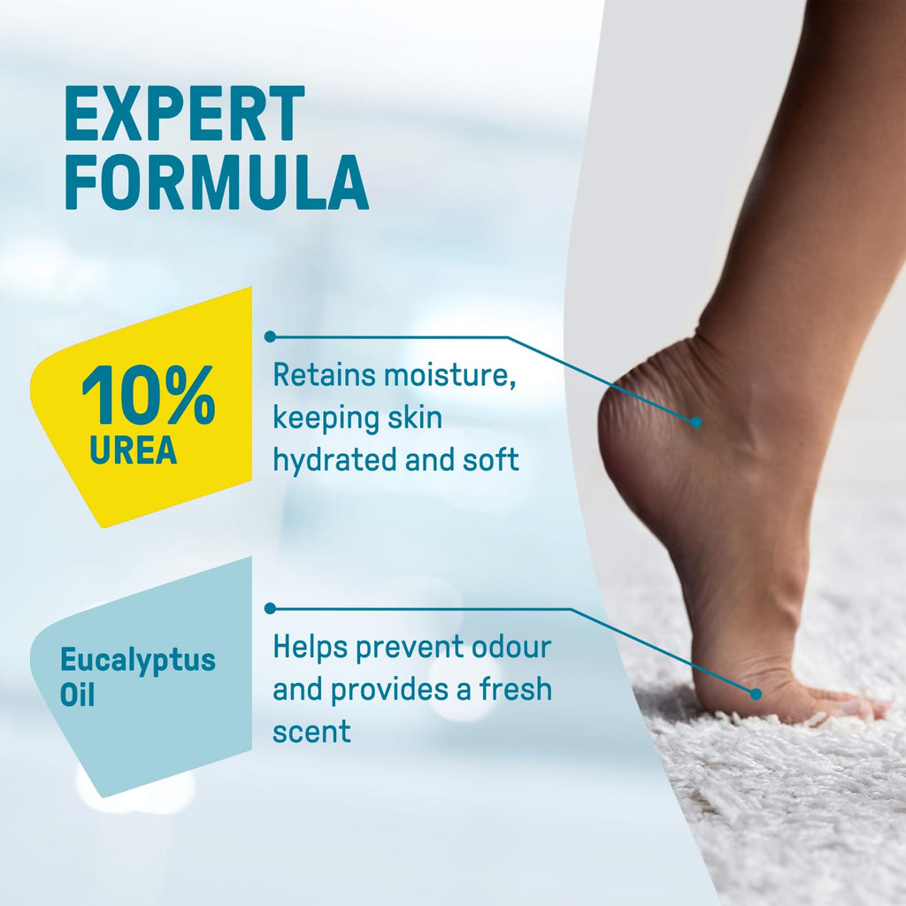 CCS Professional Foot Care Cream 175 ml - Moisturise and Protect Dry and Callused Feet, Contains 10% Urea and Eucalyptus Oil, Clinically Tested, Suitable for Diabetics - Damaged Box