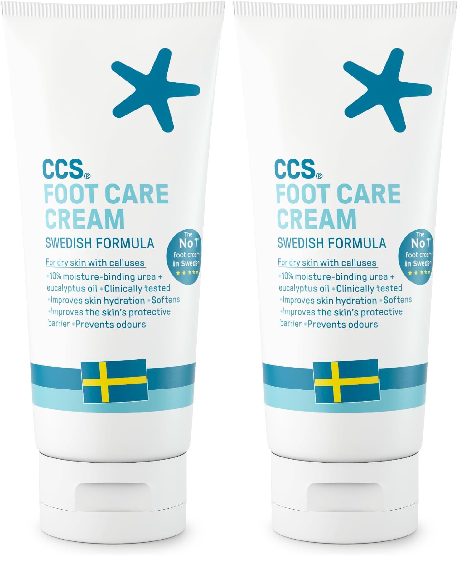 CCS Professional Foot Care Cream 175 ml - Moisturise and Protect Dry and Callused Feet, Contains 10% Urea and Eucalyptus Oil, Clinically Tested, Suitable for Diabetics - Damaged Box