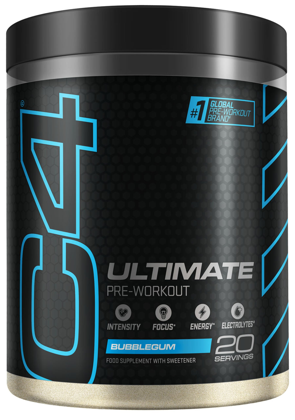 C4 Ultimate Pre Workout Powder Bubblegum 20 Servings, 40 if Single Scooped | Zero Sugar Pre Workout with Caffeine 300mg, L Citrulline 7000mg, Beta Alanine 4800mg, Vitamins and Electrolytes - BBE 06/2026