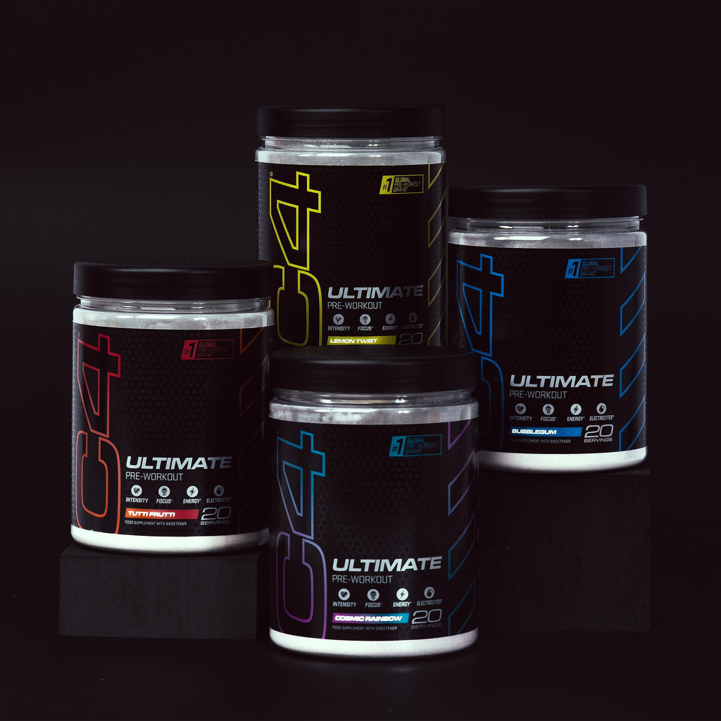 C4 Ultimate Pre Workout Powder Bubblegum 20 Servings, 40 if Single Scooped | Zero Sugar Pre Workout with Caffeine 300mg, L Citrulline 7000mg, Beta Alanine 4800mg, Vitamins and Electrolytes - BBE 06/2026