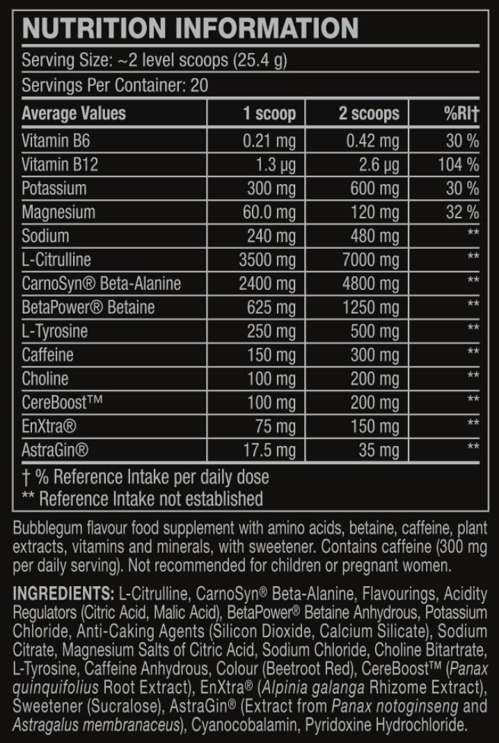 C4 Ultimate Pre Workout Powder Bubblegum 20 Servings, 40 if Single Scooped | Zero Sugar Pre Workout with Caffeine 300mg, L Citrulline 7000mg, Beta Alanine 4800mg, Vitamins and Electrolytes - BBE 06/2026