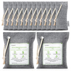 CLEVAST Bamboo Charcoal Air Purifying Bags (6x75g), Removes Odors and Moisture, Nature Fresh Air Purifier Bags, Deodorizer Eliminator, Purifier for Closet, Shoe, Large Room, Car Air freshener