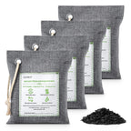 CLEVAST Bamboo Charcoal Air Purifying Bags (6x75g), Removes Odors and Moisture, Nature Fresh Air Purifier Bags, Deodorizer Eliminator, Purifier for Closet, Shoe, Large Room, Car Air freshener