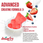 Creatine Monohydrate Gummies 5000mg Per Serving for Men & Women, Enhanced with Taurine & Vitamin B6, Pre -Workout Supplement for Muscle Growth, Strength & Recovery, Berry Flavor (60 Count (Pack of 2)) - BBE 02/2029