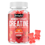 Creatine Monohydrate Gummies 5000mg Per Serving for Men & Women, Enhanced with Taurine & Vitamin B6, Pre -Workout Supplement for Muscle Growth, Strength & Recovery, Berry Flavor (60 Count (Pack of 2)) - BBE 02/2029