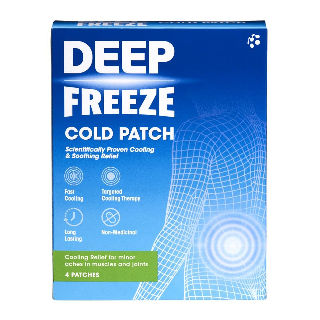 DEEP FREEZE PAIN RELIEF COLD PATCHES 4'S - Damaged Box