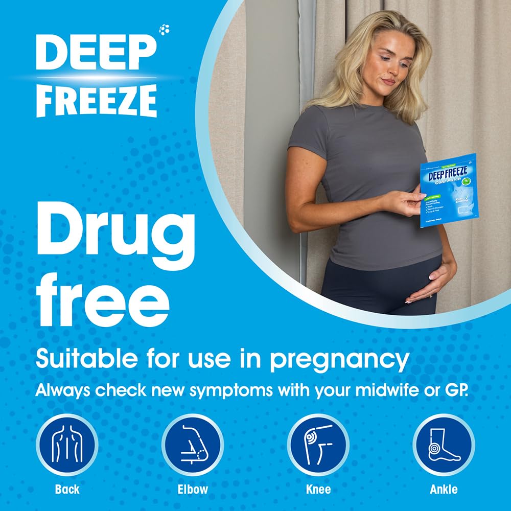 DEEP FREEZE PAIN RELIEF COLD PATCHES 4'S - Damaged Box