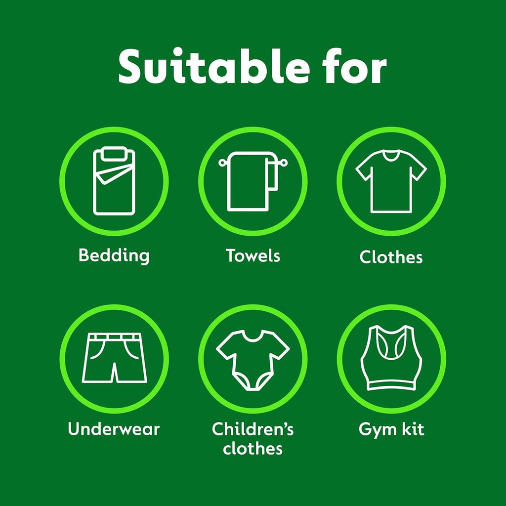 Dettol Laundry Sanitiser, Antibacterial, Fresh Cotton, 6L (1.5L x 4pck) 12hr Freshness, Hygienically Clean, Removes Odour, Kills 99.9 Percent of Bacteria - Like New