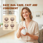 Electric Nail Clippers, Electric Nail Grinder with 3 Speeds & LED Light, Auto Fingernail Cutter, Polishing Trimmer, for Children, Adults, and The Elderly - Damaged Box