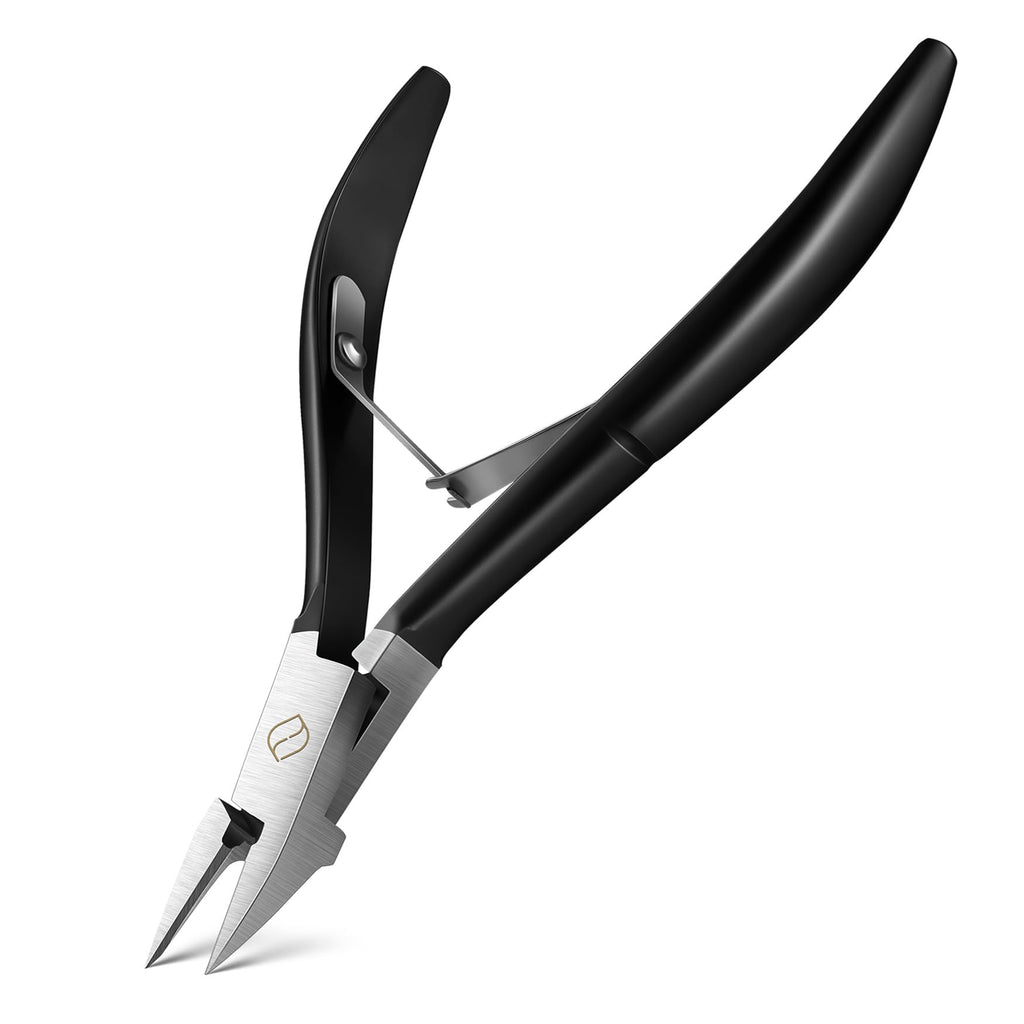 FERYES Ingrown Toenail Clippers Straight Blade Toe Nail Clippers for Thick Nails for Seniors, Stainless Steel Nail Clippers for Thick Toenails - Ultra-Slim 16mm Blade Fingernail Clippers