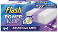 Flash PowerMop Refill Pads 16ct ,Lightweight - Damaged Box