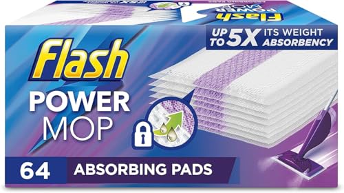 Flash PowerMop Refill Pads 16ct ,Lightweight - Damaged Box
