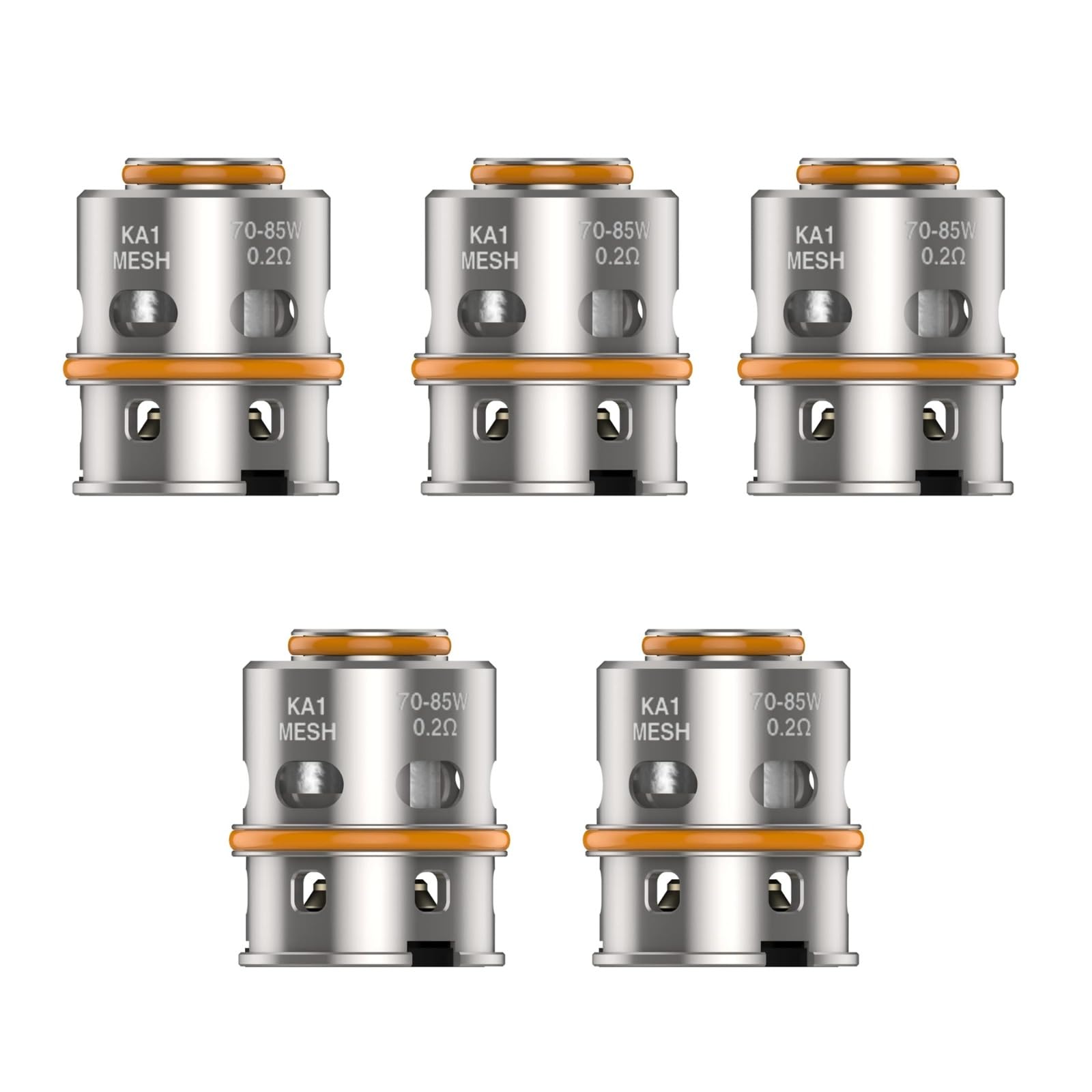 Geekvape M Series Replacement Coils, Mesh Design, Press-fit Installation, Compatible with Geek Vape Zeus Max Tank NO Nicotine [0.2ohm Triple] (Pack of 5) - Damaged Box