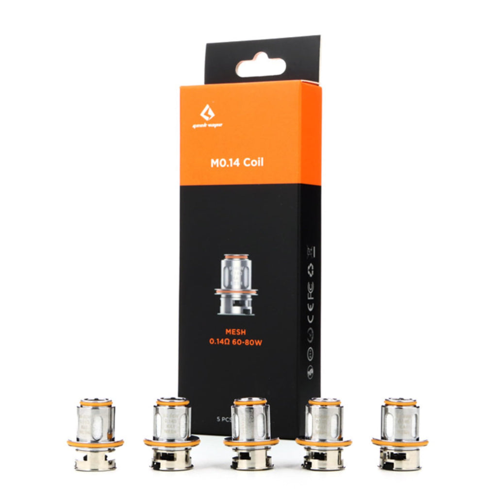 Geekvape M Series Replacement Coils, Mesh Design, Press-fit Installation, Compatible with Geek Vape Zeus Max Tank NO Nicotine [0.2ohm Triple] (Pack of 5) - Damaged Box