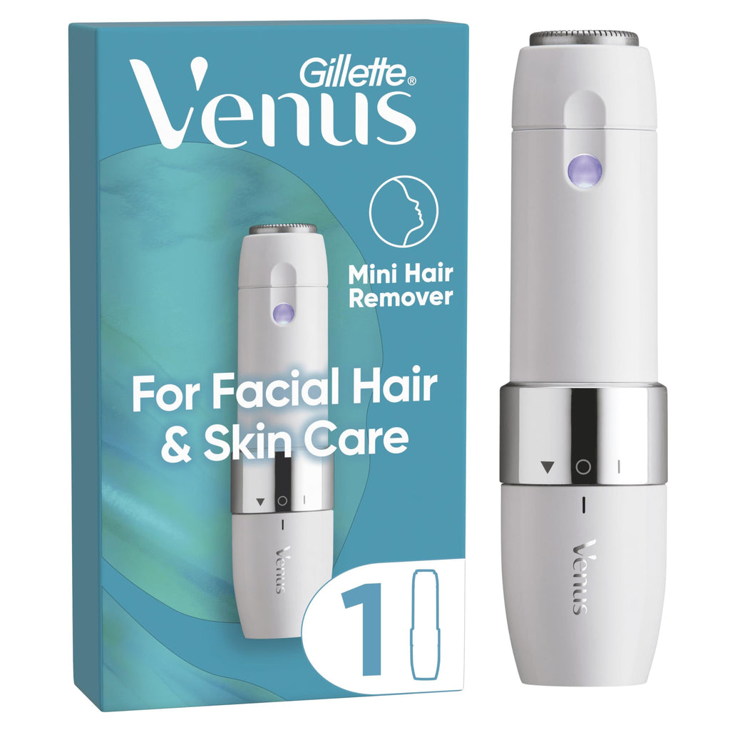 Gillette Venus for Facial Hair & Skin Care, Face Trimmer for Women, Mini Facial Hair Remover, Compact and Portable Electric Shaver for Women - Damaged Box