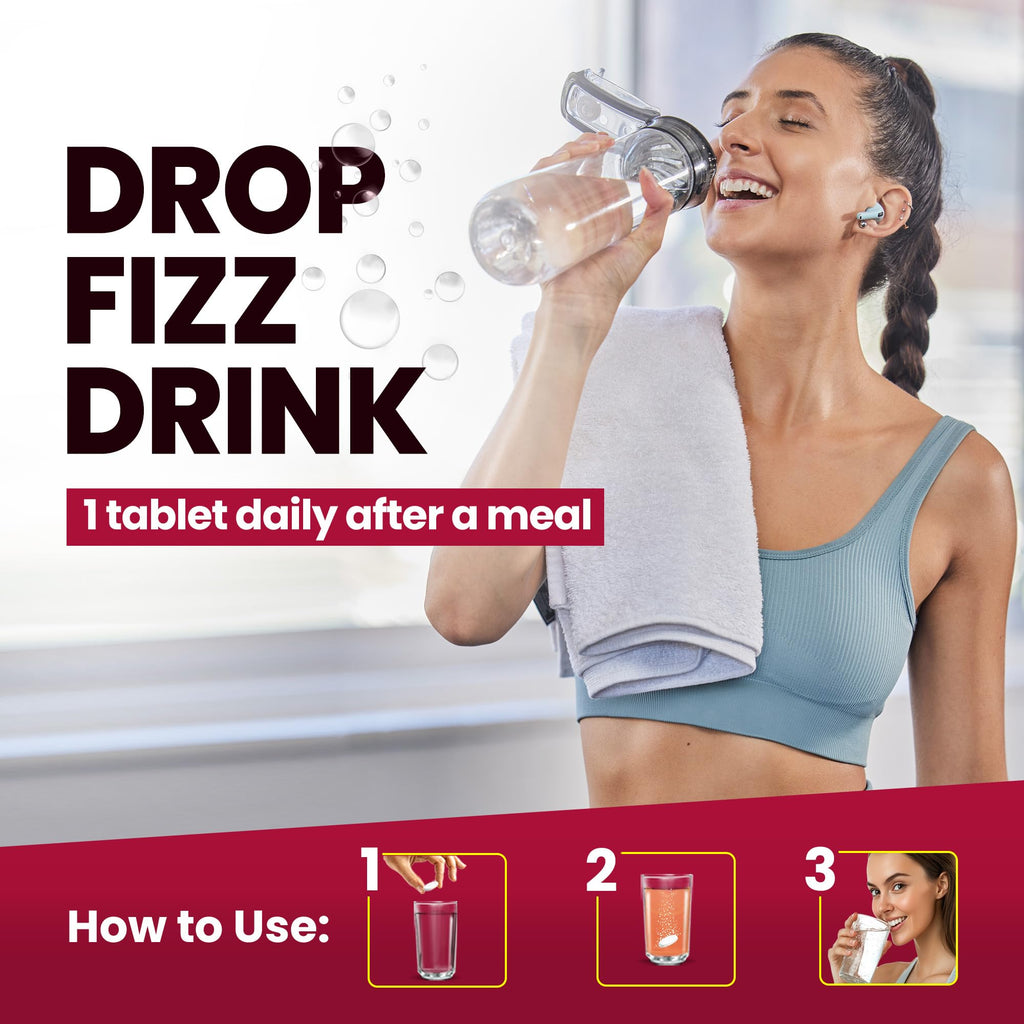 Fast&Up Iron - 19mg Iron Daily Supplement - 20 Effervescent Tablets- Fulfils Daily Iron RDA - Refreshing Orange Flavour - BBE 03/2028