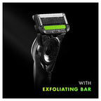 GilletteLabs Men's Razor + 1 Razor Blade Refill, with Exfoliating Bar, Includes Premium Magnetic Stand - Damaged Box