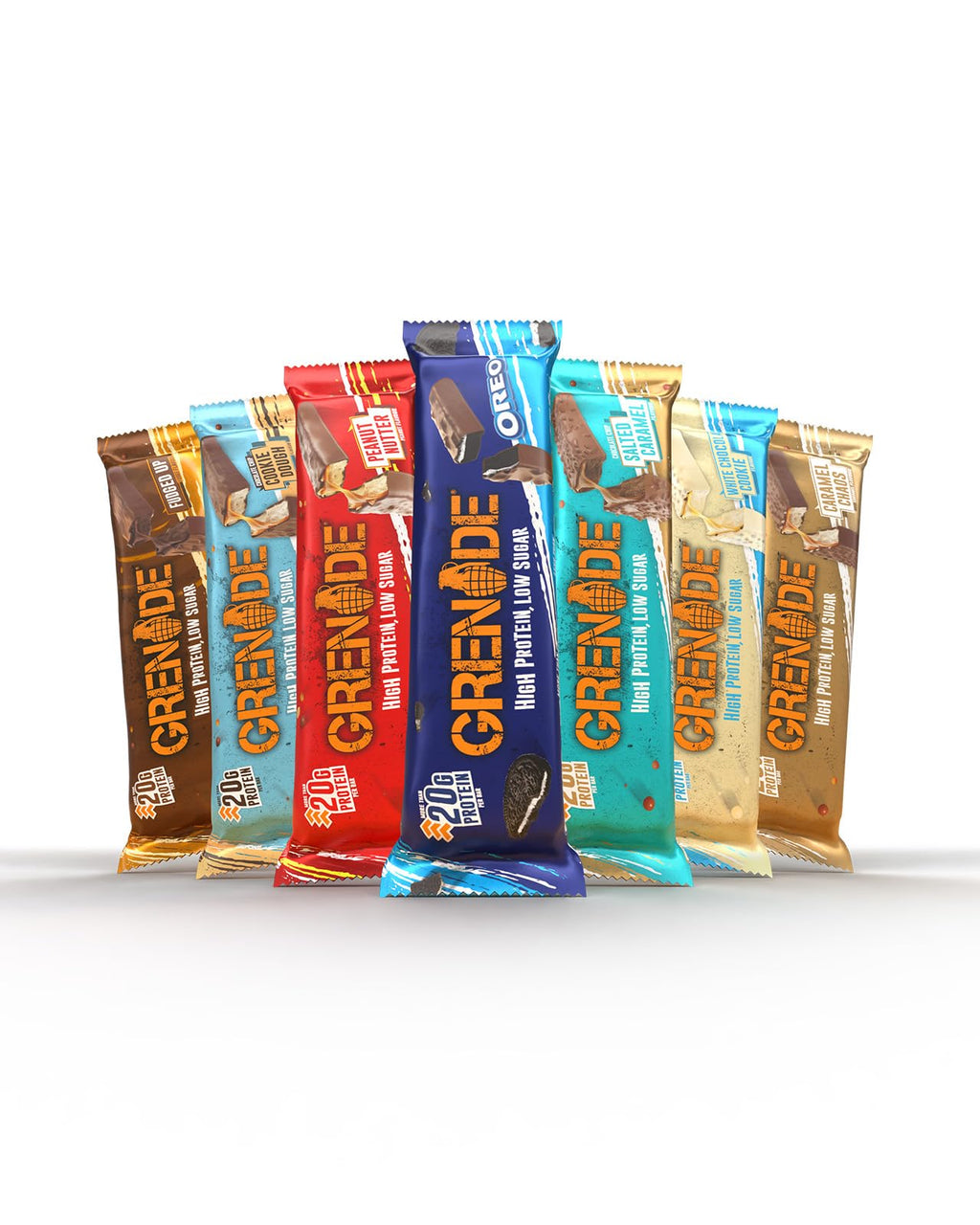 Grenade High Protein, Low Sugar Bar - Fudged Up, 12 x 60 g (Packaging May Vary) - Damaged Box - BBE 08/2026