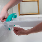 Helping Hand Kingfisher White Plastic Bath Board with Handle. Bath Board for Elderly and Disabled Users. Adjustable to Fit 16"-24" Width Baths. 200kg / 31 Stone Weight Limit - Very Good