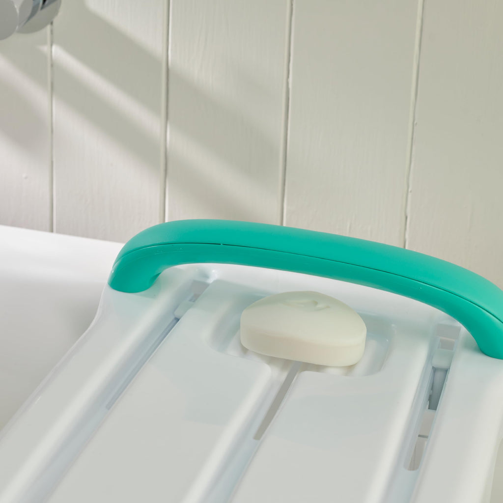 Helping Hand Kingfisher White Plastic Bath Board with Handle. Bath Board for Elderly and Disabled Users. Adjustable to Fit 16"-24" Width Baths. 200kg / 31 Stone Weight Limit - Very Good