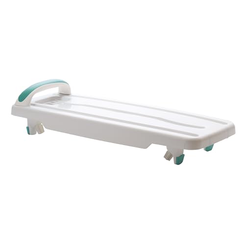 Helping Hand Kingfisher White Plastic Bath Board with Handle. Bath Board for Elderly and Disabled Users. Adjustable to Fit 16"-24" Width Baths. 200kg / 31 Stone Weight Limit - Very Good