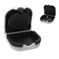 Hearing Aid Cases Hearing Aid Protective Box Portable Waterproof Earing Aids Case Anti-Drop Hearing Amplifier Storage Built-in High Elastic Silicone Air Cushion Ball for Most Earing Aids - White - Very Good