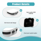 Hearing Aid Cases Hearing Aid Protective Box Portable Waterproof Earing Aids Case Anti-Drop Hearing Amplifier Storage Built-in High Elastic Silicone Air Cushion Ball for Most Earing Aids - White - Very Good