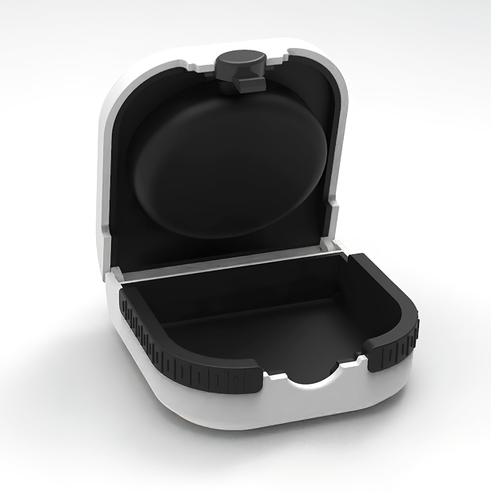 Hearing Aid Cases Hearing Aid Protective Box Portable Waterproof Earing Aids Case Anti-Drop Hearing Amplifier Storage Built-in High Elastic Silicone Air Cushion Ball for Most Earing Aids - White - Very Good