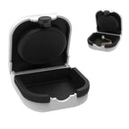 Hearing Aid Cases Hearing Aid Protective Box Portable Waterproof Earing Aids Case Anti-Drop Hearing Amplifier Storage Built-in High Elastic Silicone Air Cushion Ball for Most Earing Aids - White - Very Good