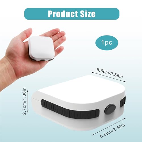 Hearing Aid Cases Hearing Aid Protective Box Portable Waterproof Earing Aids Case Anti-Drop Hearing Amplifier Storage Built-in High Elastic Silicone Air Cushion Ball for Most Earing Aids - White - Very Good